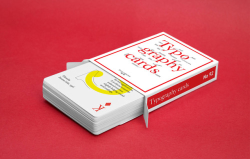 Typography playing cards by Anastasia Musaeva and Svyat Vishnyakov