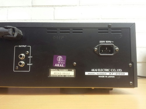 Akai AT-2450 AM/FM Stereo Tuner, 1977