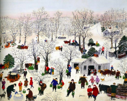 tndra:   Grandma Moses Sugaring Off, 1955