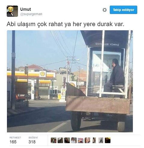 Abi ulaşım çok rahat ya...