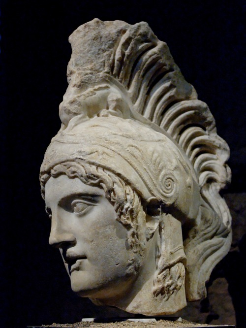 jeannepompadour: Head of Ares,Ancient Roman copy from the Severan period (193-235) after a Greek bro