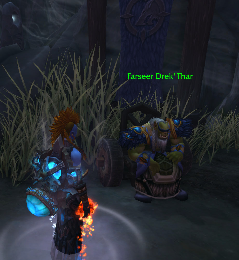 whyrenjai:  Can we just take a moment to appreciate Farseer Drek’Thar and his wheelchair?