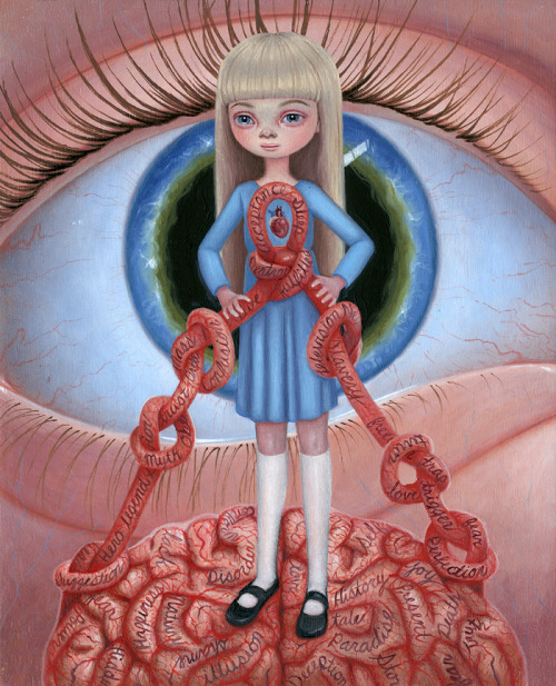 ‘Mind Control’ 8 x 10 inches, oil on wood panel. New painting available in my shop: www.anabagayan.b