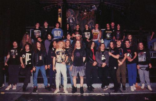 agentofsteel:Death, Pestilence, Dismember, Cannibal Corpse e Napalm Death.