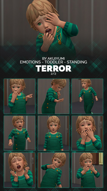 EMOTIONS: TERRORA patron requested some scared poses&hellip; and I took the change to make them 