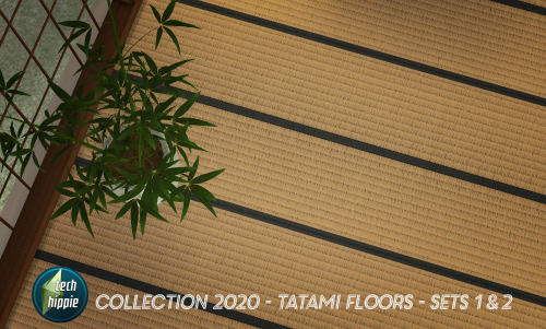 10 TATAMI FLOORS - SET 1 & 2Did you know tatami is now a unit measure? Cool isn’t!Make a dojo, a