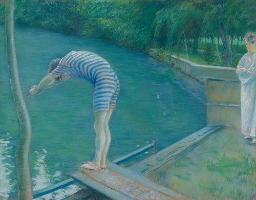 amare-habeo: Gustave Caillebotte (French, 1848-1894)Bather (Le nageur), 1877Oil on canvas