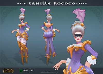 Winter Camille, League of Legends Skin Concept by Margarita Obolentseva