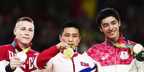 vhagar-galaxy:    The medalists of the 10th day of artistic gymnastics in Rio 2016