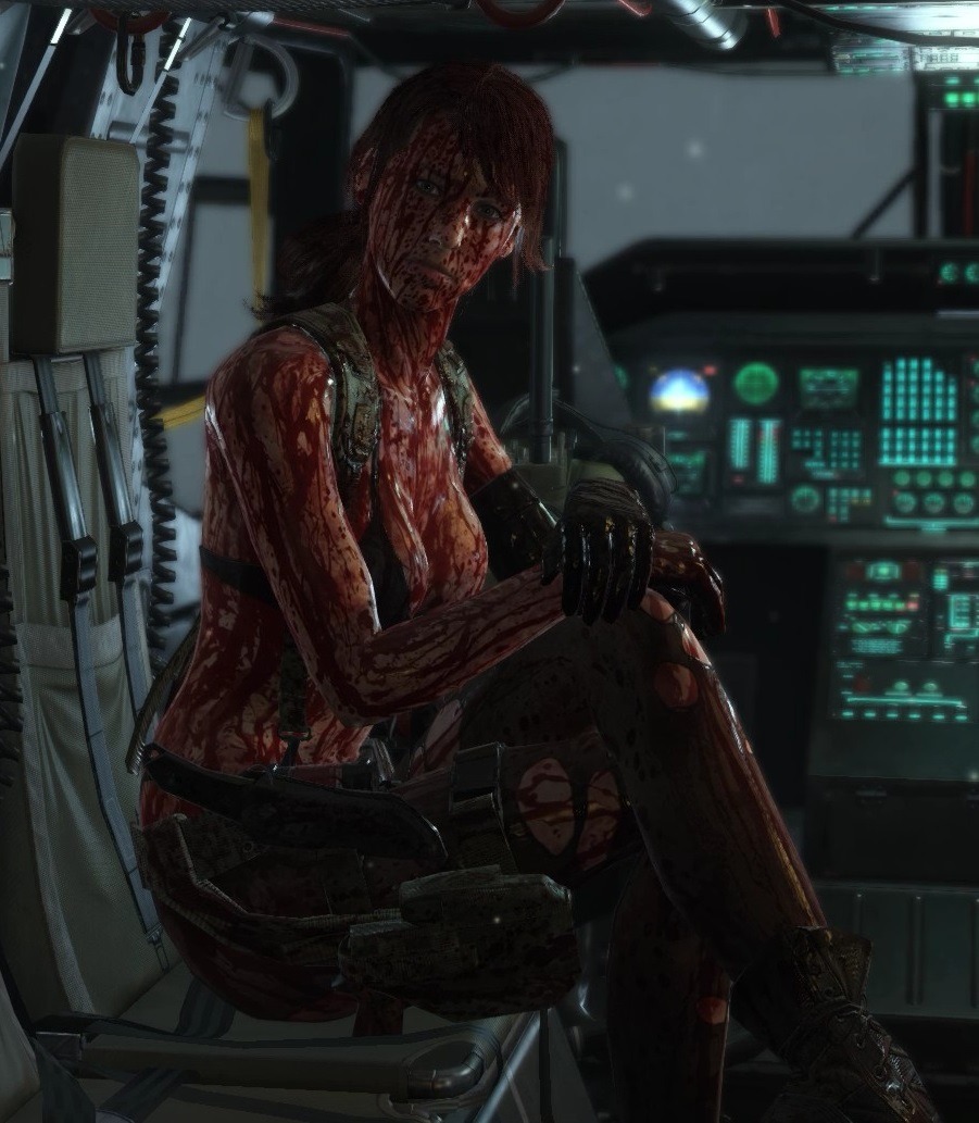 if she gotta be bucket nekkid to breath, shouldn’t being coated in blood from heat