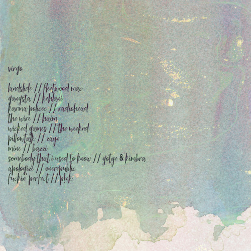 Hey, I Asked The Zodiac Playlist Thing. I Think You Should Make Them, That Would Be Fun!