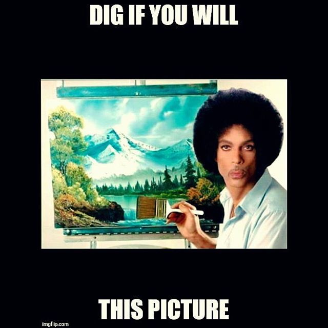 #Prince #bobross #😂😂😂😂 (at the SPOT)