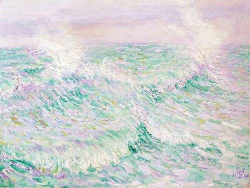 amare-habeo: Willy Schlobach (Belgian, 1864 - 1951) - Waves, 1901