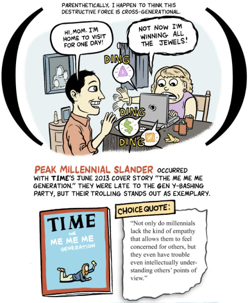 gethighwitheli:godofidea:The Generation We Love To Dump On by Matt Bors