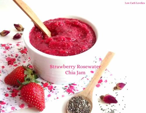 Strawberry Rosewater Chia JamTake your sugar-free strawberry jam to the next level with a hint of ro