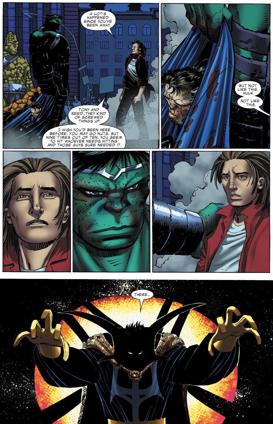 Hulk vs. Rick Jones. [from World War Hulk (2007)...