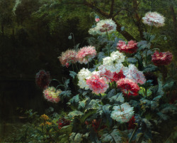 thunderstruck9:  Paul Biva (French, 1851-1900), Poppy flowers. Oil on canvas, 131 x 163 cm. 
