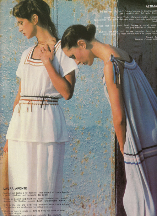 Laura AponteModa In - December 1978Photographed by Fiorenzo Niccoli