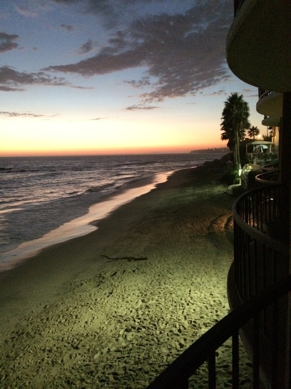 The view from my beautiful room.  :) I LOVE the ocean!