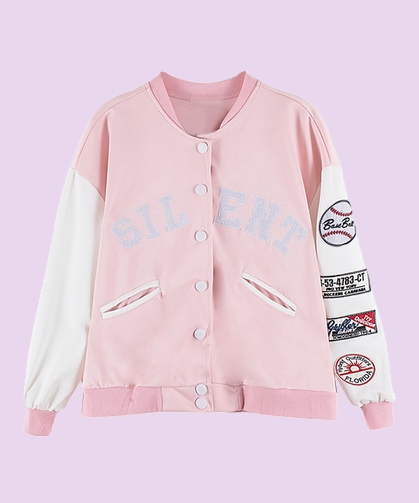 aishiteangel:  “Silent” Varsity Jacket Do not remove the caption!