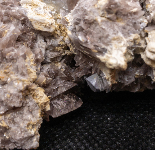 Axinite-Fe and Barite on matrixLocality: Clemensberg Quarry, Hildfeld, Winterberg, Arnsberg, North R