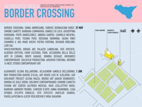 From May 30 to June 1, 2019 comes back to Palermo, Border Crossing, the project born from an idea of