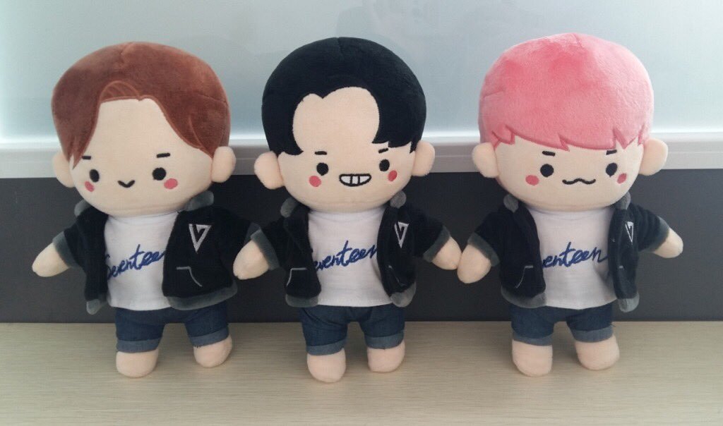 seventeen plush dolls