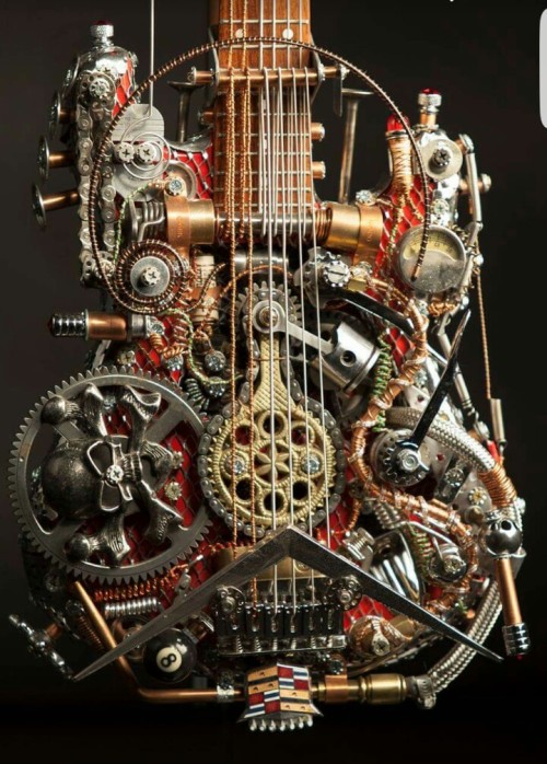 steampunktendencies:  Steampunk Guitars by Andy Corporon    Check out our [ Twitter | Instagram | Facebook | Google+ | Pinterest ]  