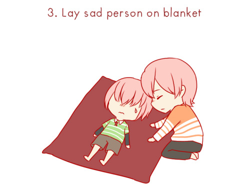 haruichiwaifu: ichigomeichan: How to take care a sad person ft. Kominato Brothers Original by Yasmin