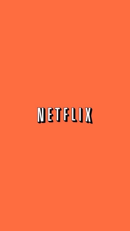 Aesthetic Orange Netflix Logo