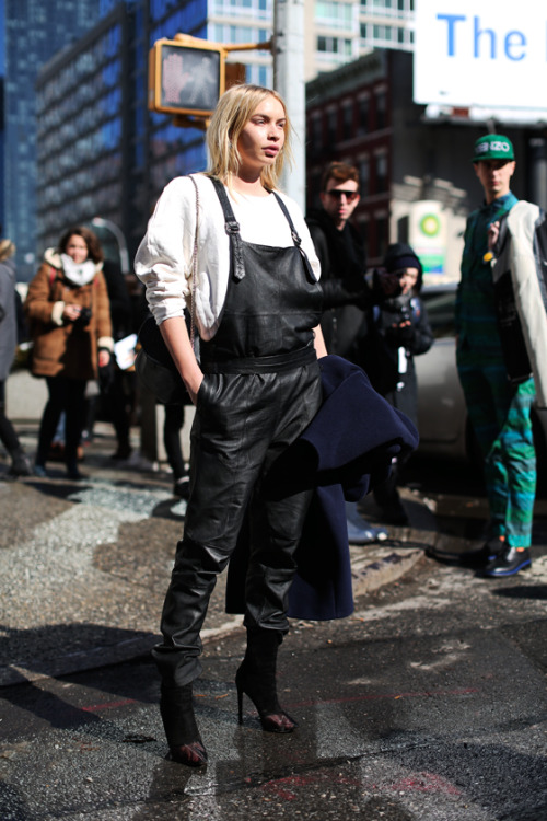 what-do-i-wear: leather overalls (image: alltheprettybirds)