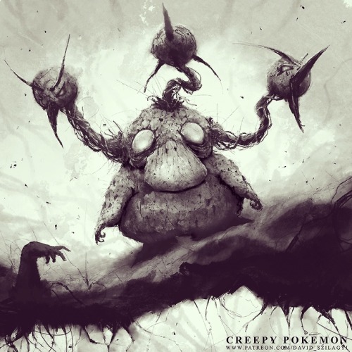 imagineians - sixpenceee - Creepy Pokemon by David Szilagyi....