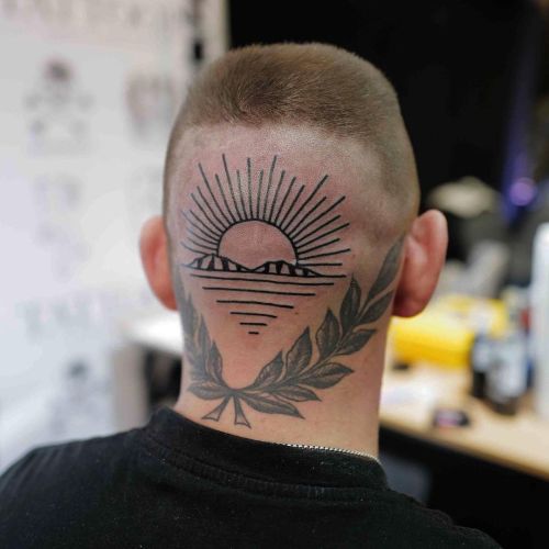 Spot on @landscape________ fever #patrykhilton #panterabydgoszcz #landscape #tatuaz #headtattoo #pol