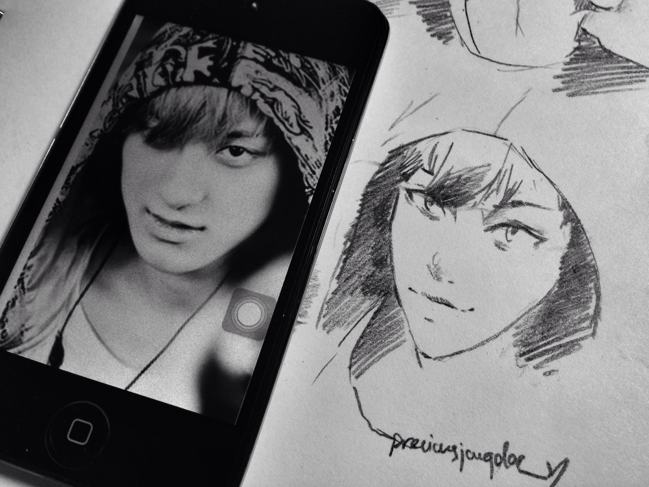 preciousjongdae:  Rare Tao anime sketches