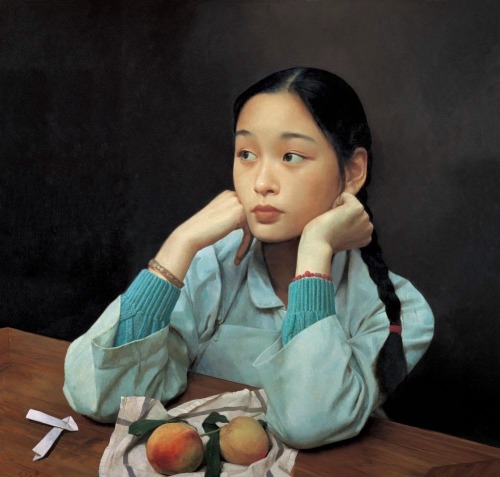 beatnik-boy:  20aliens:  painting by Wang Yidong  oh my 