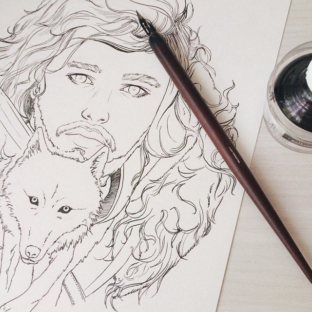 pixalry:  Game of Thrones Illustrations - Created by Jia Yi 