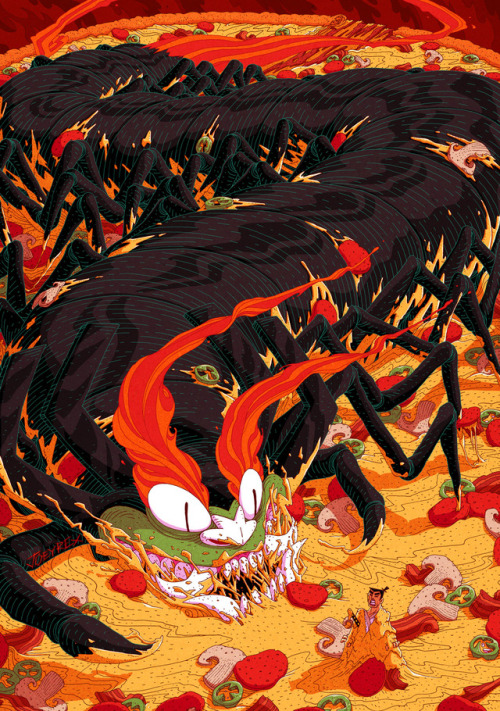 AKU’S PIZZA PARTY for the @samuraijackzine!You can buy the zine here, all proceeds will be don