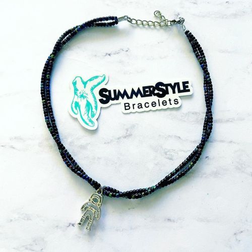 NEW NEW NEW! Oil Slick Astronaut Double Stand Chokers just landed in the shop! I only have a few, so