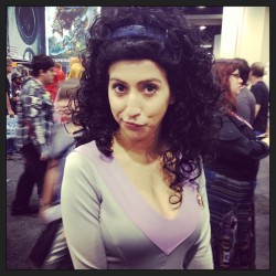 heyitsapril:  #derp (at WonderCon 2013) 