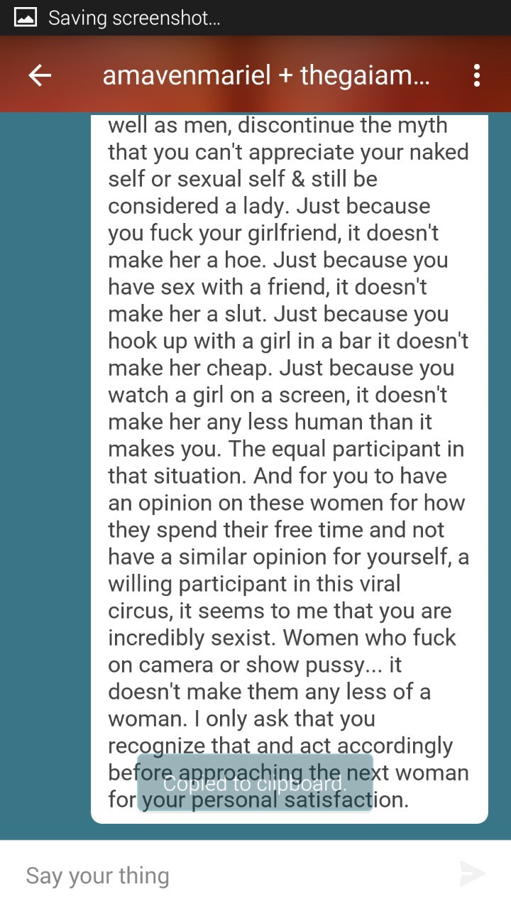 professorgaia:  It is so over due,  but it is time for men to stop assuming that