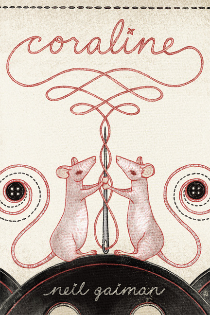 eatsleepdraw:  Illustrated Coraline book cover by Christina Chung