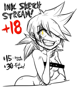 kpnsfw:  COME ON IN AND GET A SLOT! The beta test is over! Thank you to those who participated in the first batch! THE INK SKETCHES WILL CONTINUE!!;; 15 USDs for a headshot! 30 USDs for a fullbody!   Taking a new list tonight!