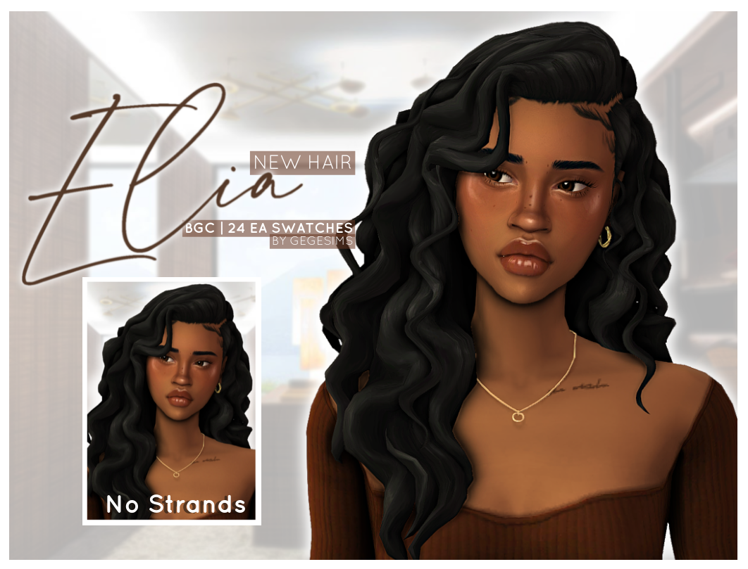 GegeSims — Elia Hair I've finally finished a new hairstyle,...