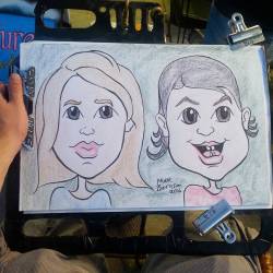 Caricatures at Dairy Delight!  #art #drawing