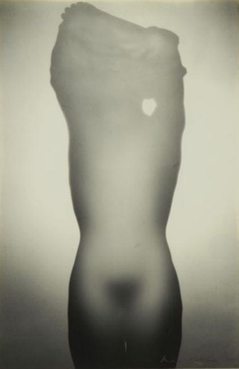 Max Dupain: Nude silhouette through frosted glass, 1937 