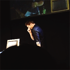 supernaturalwanderlust:  #he does a freaking 360 laughing and then he giggles like