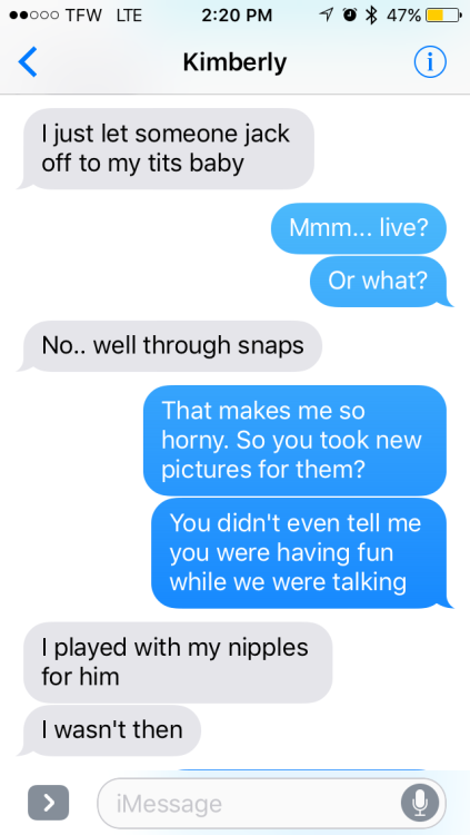 hotwife-texts: Our first sort almost hotwife experience!!!! She sent this to me while I was at work.