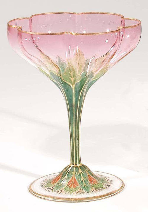 arsenicinshell: Champagne bowl Lobmeyr around 1900 Join me on telegram  