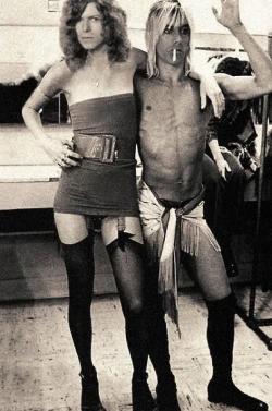 dreamy-vixen:  Bowie &amp; Iggy ready for a night on the town 