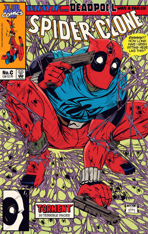 herochan:  What if… Deadpool Was a Spider-clone Created by Marco d’alfonso Website